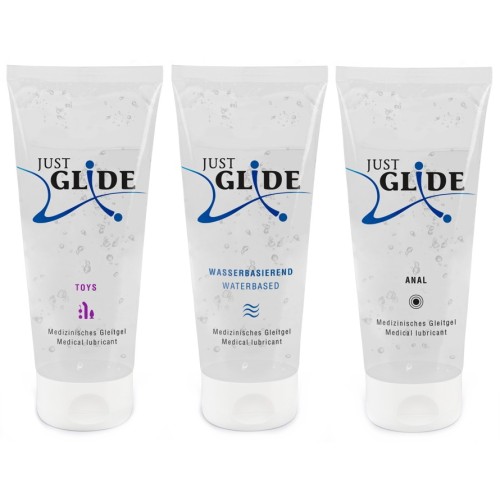 Набор гелей-любрикантов на водной основе Just Glide 3 х 200 мл