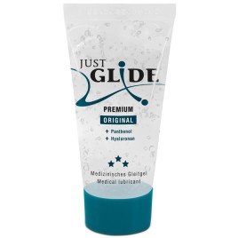 Веганский лубрикант JustGlide Premium с гиалуроном и пантенолом 20 мл