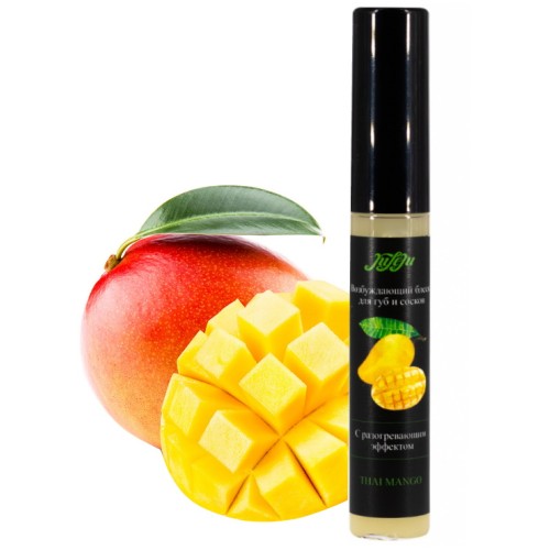 Возбуждающий блеск для губ и сосков с разогревающим эффектом Juleju Thai Mango 10 мл