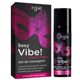 Стимулирующий гель-смазка Orgie Sexy Vibe Intense Orgasm с покалывающим, разогревающим и охлаждающим эффектом 15 мл