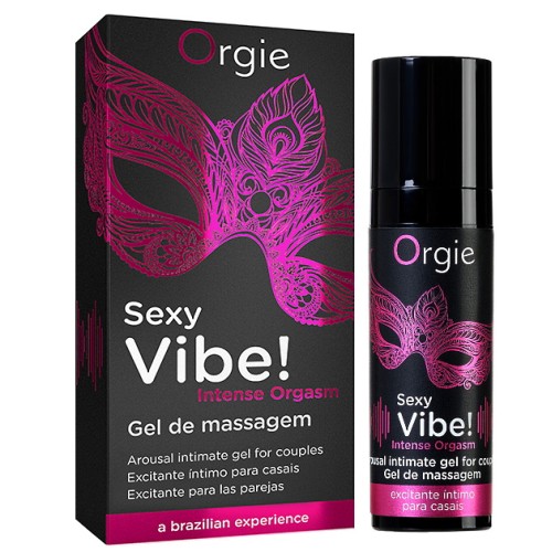 Стимулирующий гель-смазка Orgie Sexy Vibe Intense Orgasm с покалывающим, разогревающим и охлаждающим эффектом 15 мл