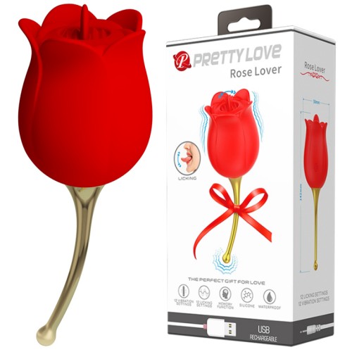 Клиторальный стимулятор Rose Lover в виде розочки