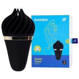 Вращающийся стимулятор Satisfyer Sweet Treat черный