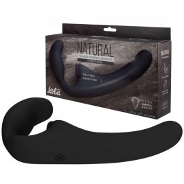 Гнущийся безремневой страпон Natural Temptation Black