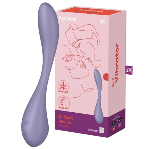 Гибкий смарт-вибратор для точки G Satisfyer G-Spot Flex 5 лиловый