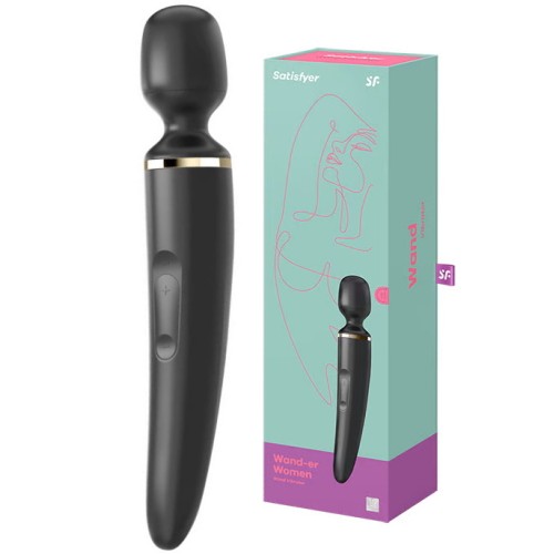 Вибромассажер перезаряжаемый Satisfyer Wand-er Women черный