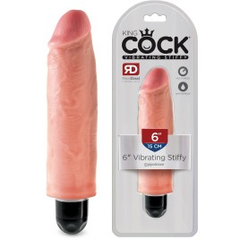 Реалистичный вибратор King Cock Vibrating Stiffy Light 18 см