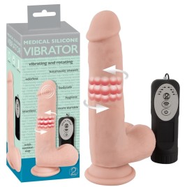 Реалистичный фаллос с ротацией Medical Silicone 20 см