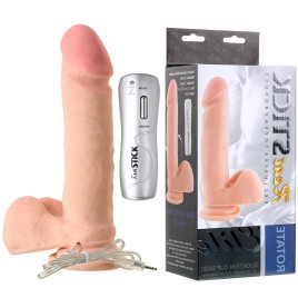 Реалистичный фаллос-ротатор Real Stick 17 см