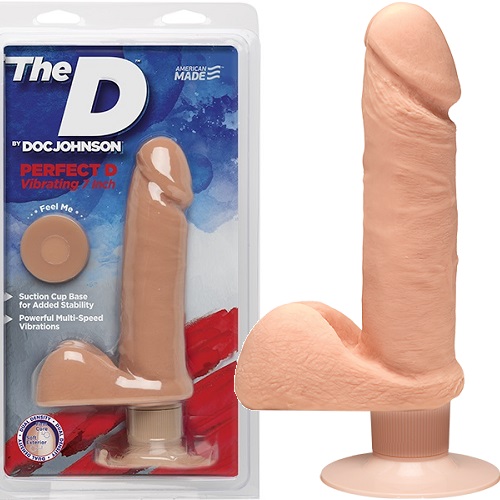 Фото Doc Johnson, США Реалистичный вибратор на присоске Perfect D Vibrating