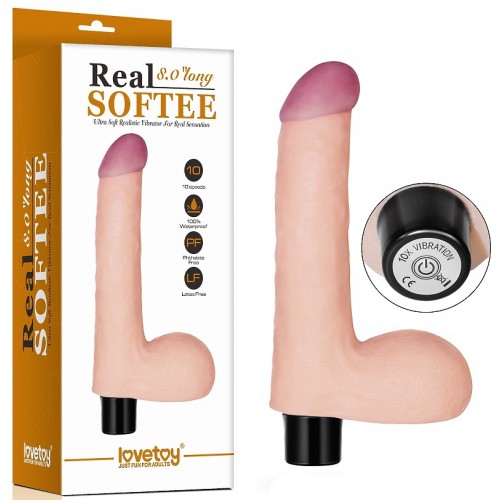 Фото Lovetoy, Китай Фаллоимитатор с мошонкой Real Softee 20 см