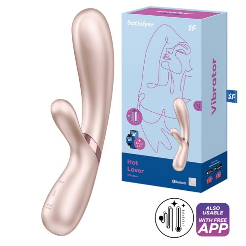Смарт-вибратор с функцией нагрева Satisfyer Hot Lover бежевый