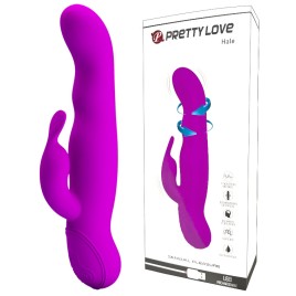 Вибратор Pretty Love Hale с клиторальным стимулятором и функцией ротации