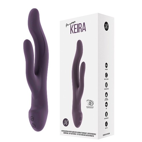 Гибкий вибратор Keira, фиолетовый