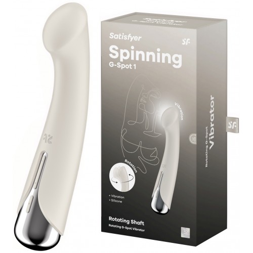 Изображение Satisfyer, Германия Вибратор для точки G с ротацией Satisfyer Spinning G-Spot 1 Beige