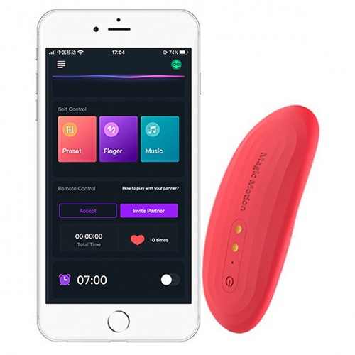 Изображение MAGIC MOTION Смарт-вибратор в трусики Magic Motion Nyx красный