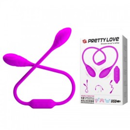 Двойной вибростимулятор Pretty Love Lovers whip