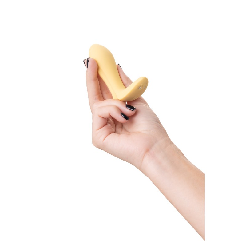 Satisfyer, Германия Анальный вибратор Satisfyer Intensity Plug Connect App, силикон, желтый, 9 см — купить в Минске Изображение Satisfyer, Германия Анальный вибратор Satisfyer Intensity Plug Connect App, силикон, желтый, 9 см