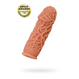 Насадка реалистичная KOKOS EXTREME SLEEVE с дополнительной стимуляцией, TPE, телесная, 12.7 см