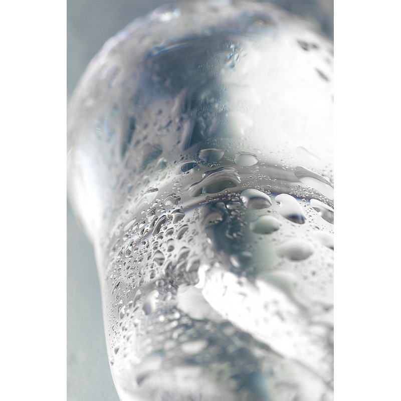 Двусторонний фаллоимитатор Sexus Glass, стекло, прозрачный, 16 см