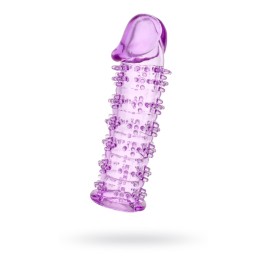Насадка на пенис TOYFA Basic, TPE, фиолетовый, 12,5 см