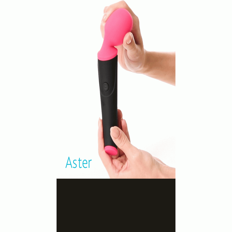 Вибростимулятор L'EROINA by TOYFA Aster, силикон, розовый, 19,5 см, Ø 3,8 см