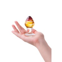 Анальная втулка Sexus Glass, стекло, прозрачная, 9 см, Ø 4 см