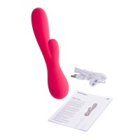 Нереалистичный вибратор Satisfyer Mono Flex Connect App, силикон, красный, 20,4 см.