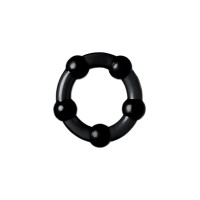 Набор колец A-Toys by TOYFA, TPE, силикон, черные, Ø 3,5/3/2 см
