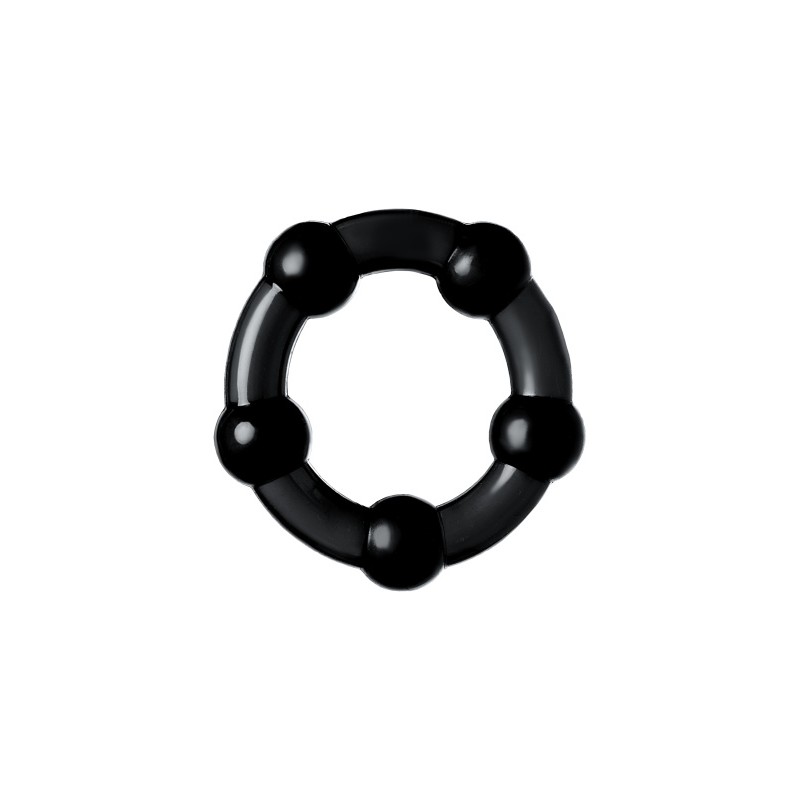 Набор колец A-Toys by TOYFA, TPE, силикон, черные, Ø 3,5/3/2 см