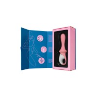 Вибратор с расширением Satisfyer Air Pump Booty 5+ Connect App, силикон, розовый, 15 см