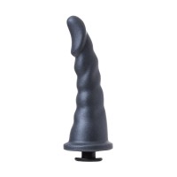 Насадка для страпона RealStick Strap-On Axel, PVC, тёмно-серый, 17,5 см