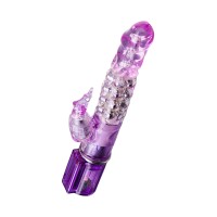 Вибратор с клиторальным стимулятором A-Toys by TOYFA High-Tech fantasy, TPE, фиолетовый, 26,5 см
