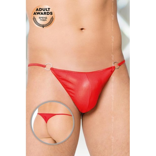 Стринги мужские wetlook SoftLine Collection, красный, S/L