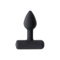 Анальная втулка Erotist SHAFT, силикон, черный, 6,9 см