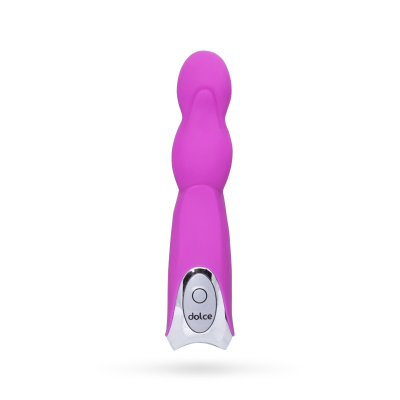 Вибратор TOYFA Dolce Leo, силикон, розовый, 16,5см