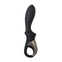 Вибростимулятор-унисекс с подогревом Satisfyer Heated Climax Connect App, черный, 20,7 см