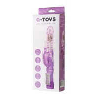 Вибратор с клиторальным стимулятором A-Toys by TOYF Serk High-Tech fantasy, TPE, фиолетовый, 24,5 см