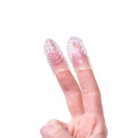 Комплект насадок на палец A-Toys by TOYFA Favi, TPE, прозрачный, 3,5 см