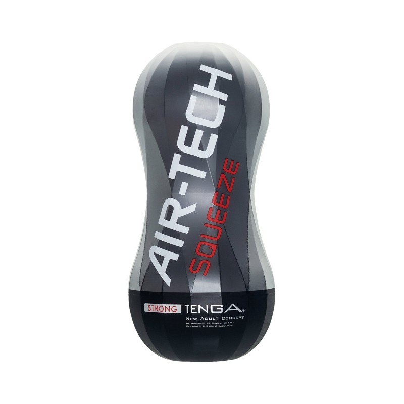 Нереалистичный мастурбатор TENGA Air-Tech Squeeze Strong, TPE, белый, 17 см