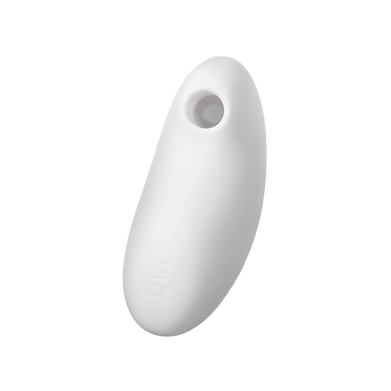 Вакуум-волновой стимулятор клитора с вибрацией Satisfyer Vulva Lover 2, силикон, белый, 11,9 см