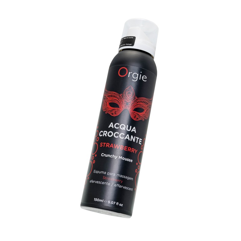 Шипучая пена для массажа Orgie Acqua Croccante, клубника (Strawberry), 150 мл