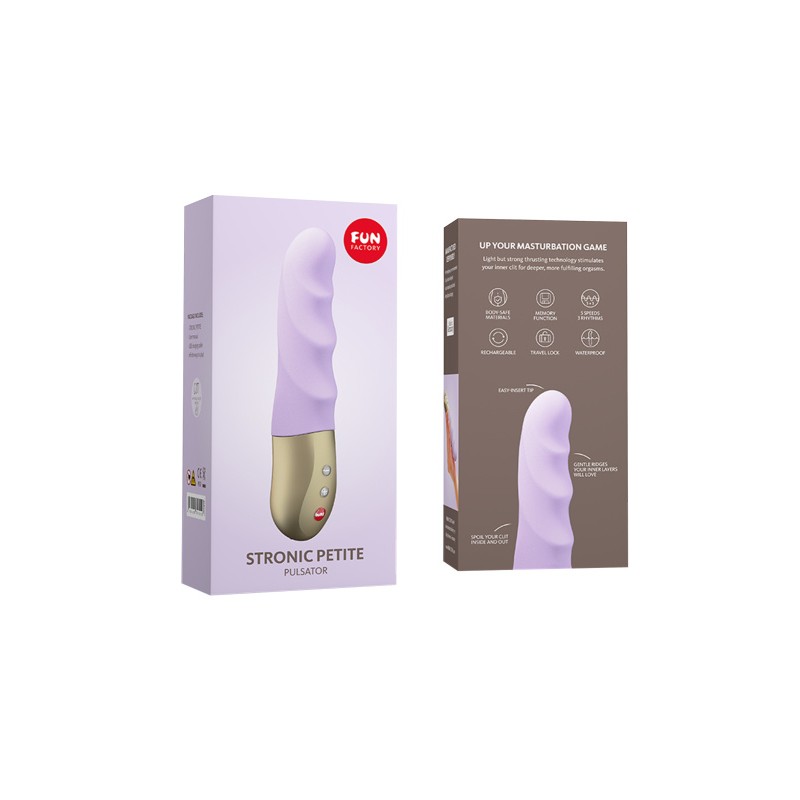 Пульсатор-мини Fun Factory STRONIC PETITE, силикон, фиолетовый, 17 см