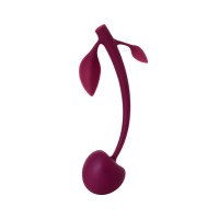 Вагинальный шарик JOS CHERRY, силикон, бордовый, 14,5 см