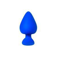 Анальная пробка A-Toys by TOYFA Nosh, силикон, синяя, 8,3 см