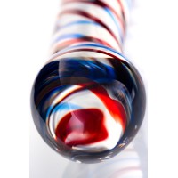 Двусторонний фаллоимитатор Sexus Glass, стекло, прозрачный, 21 см