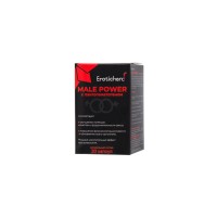 Капсулы возбуждающие для мужчин Erotichard, MALE POWER с пантогематогеном, 20 капсул
