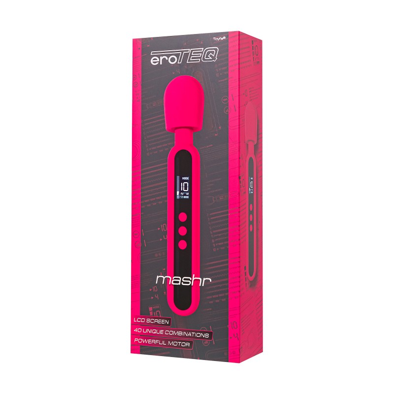 Интимный массажер eroTeq Mashr, силикон, розовый, 23,5 см