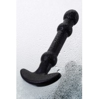 Нереалистичный фаллоимитатор Sexus Glass, стекло, черный, 19 см