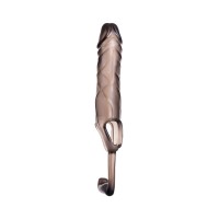 Насадка ToyFa XLover, для увеличения размера с дополнительной стимуляцией, TPE, черная, 15 см